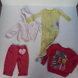 Lot of girls clothes sz 9 mos and 12 mos.